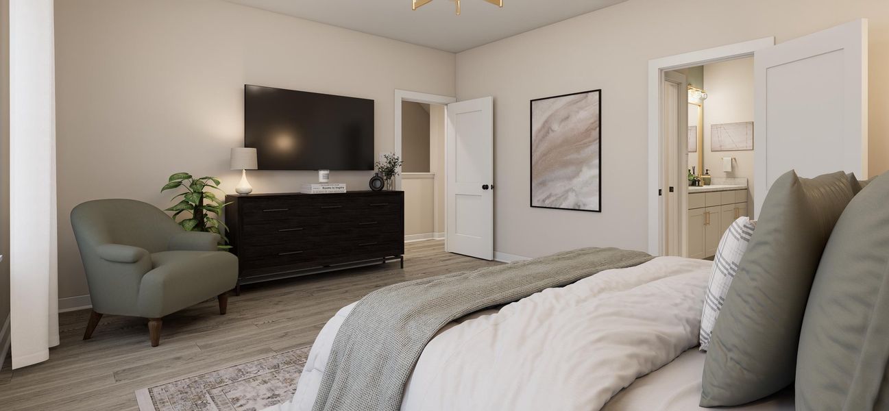 Furnished interior view inside a new home in , Charleston (Image 12).