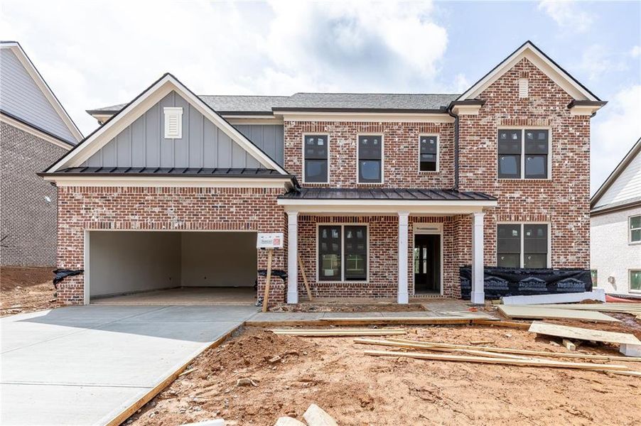 In-progress construction of a new home in , Buford, GA (Image 18).