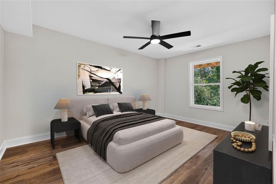 Furnished interior view inside a new home in , Decatur (Image 8).
