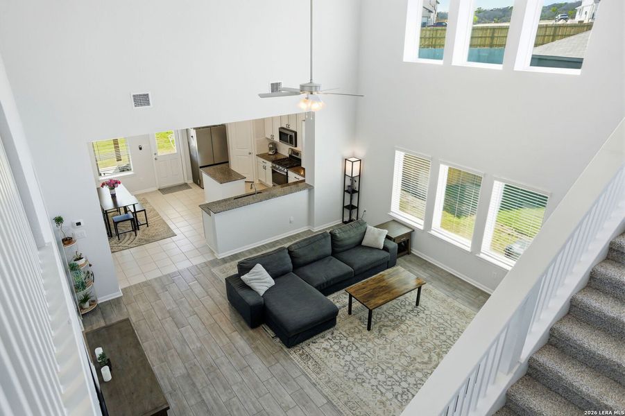 Furnished interior view inside a new home in Hunter's Ranch, San Antonio (Image 32).