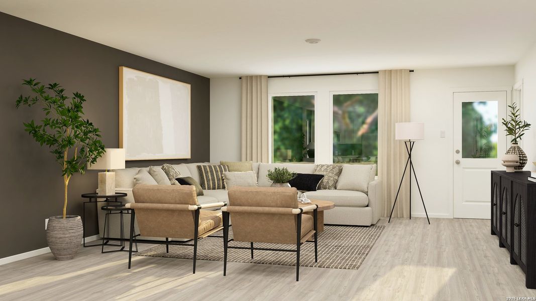 Furnished interior view inside a new home in Kings Landing, Corpus Christi (Image 16).