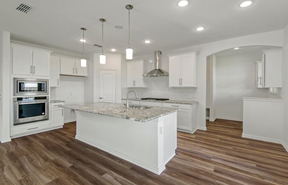 Spacious kitchen and main living areas