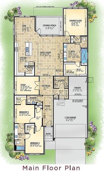 2D floor plan layout for the Bluebonnet by Caldwell Homes in Chambers Creek, Willis, TX (Image 3). 2D floor plan layout for the Bluebonnet by Caldwell Homes in Chambers Creek, Willis, TX (Image 3).