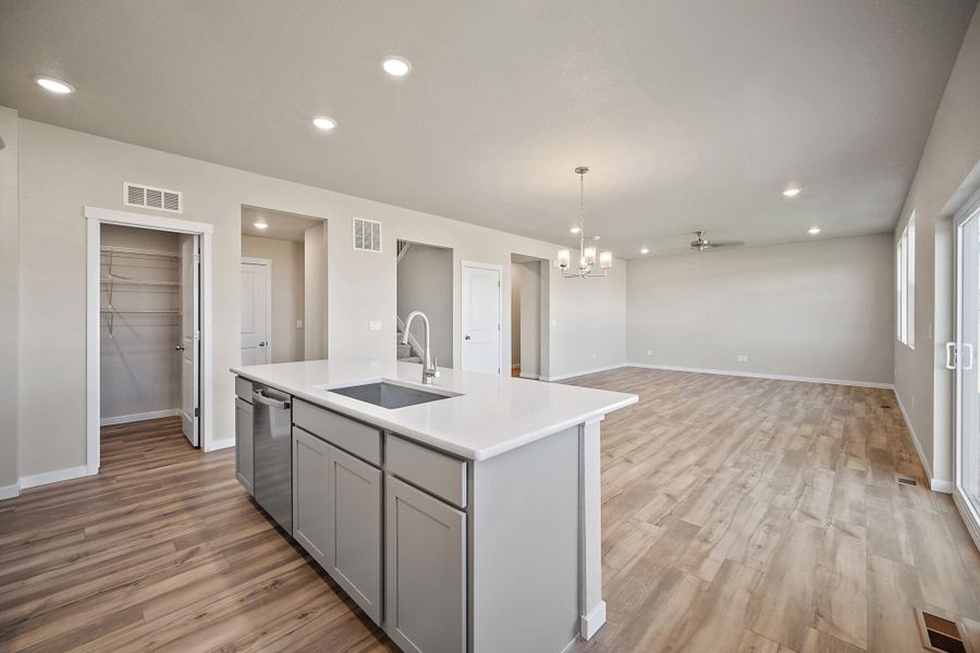 Furnished interior view inside a new home in The Glen-12, Colorado Springs (Image 9).