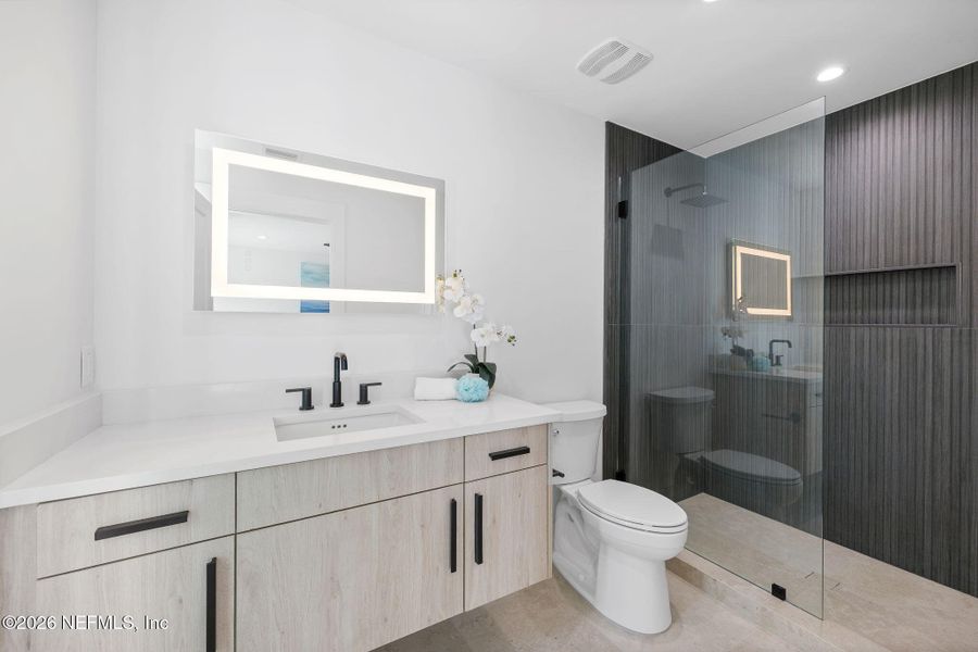 Furnished interior view inside a new home in , Jacksonville Beach (Image 16). Furnished interior view inside a new home in , Jacksonville Beach (Image 16).