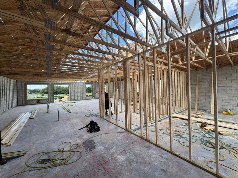 In-progress construction of a new home in Trailside, Mount Dora, FL (Image 4). In-progress construction of a new home in Trailside, Mount Dora, FL (Image 4).