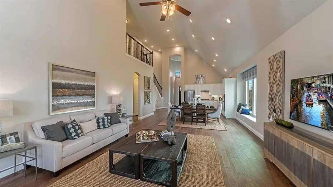 Furnished interior view inside a new home in Goodland: Crossings 50', Venus (Image 5). Furnished interior view inside a new home in Goodland: Crossings 50', Venus (Image 5).