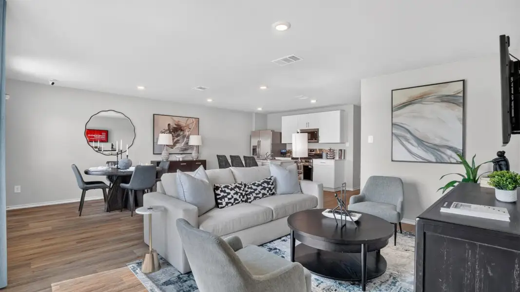 Furnished interior view inside a new home in The Canyons, Keene (Image 18). Furnished interior view inside a new home in The Canyons, Keene (Image 18).