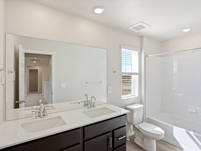 Furnished interior view inside a new home in Poudre Heights: The Lakes Collection, Windsor (Image 7).