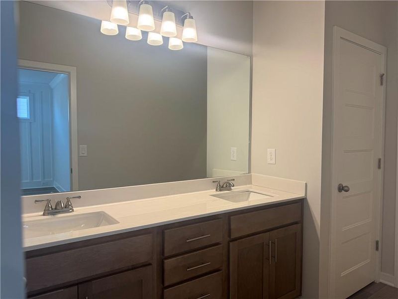Furnished interior view inside a new home in Rosewood Lake Preserve, Hoschton (Image 10).