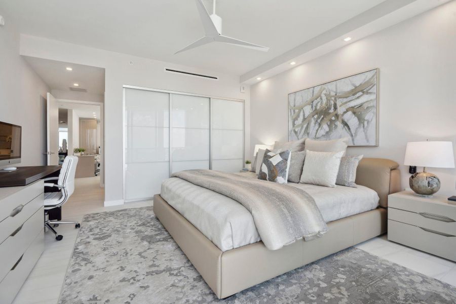 Furnished interior view inside a new home in , Pompano Beach (Image 2). Furnished interior view inside a new home in , Pompano Beach (Image 2).