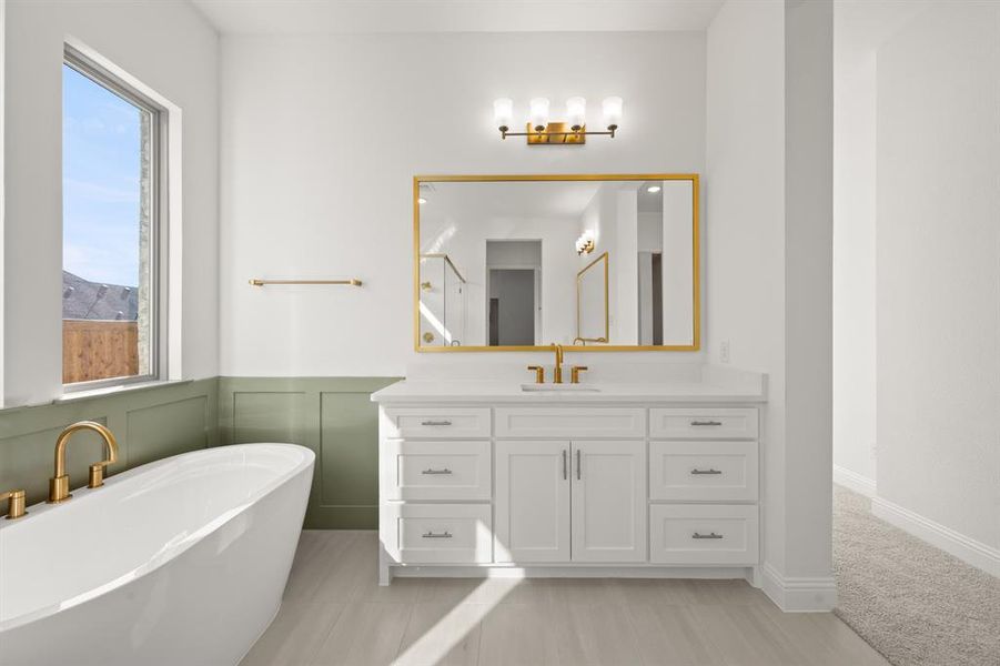 Furnished interior view inside a new home in Rockwood 90', Mansfield (Image 6).