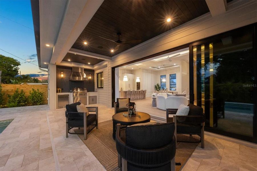 Exterior details and patio area of a home in , Sarasota (Image 36).