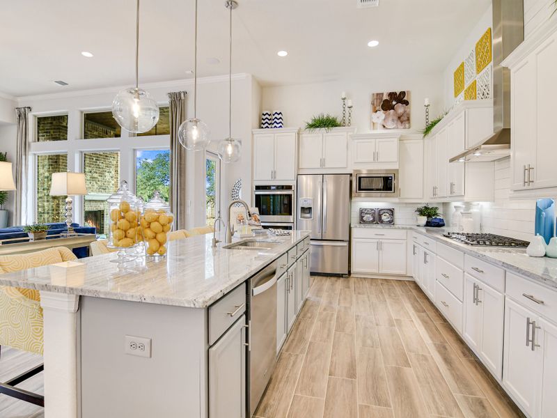 Furnished interior view inside a new home in Ranches at Creekside, Boerne (Image 8). Furnished interior view inside a new home in Ranches at Creekside, Boerne (Image 8).