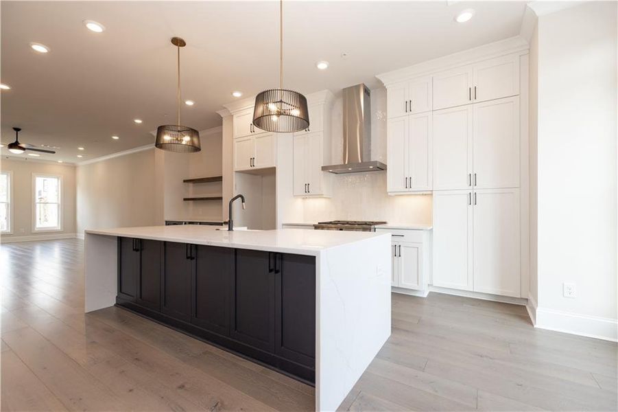 Furnished interior view inside a new home in Park Walke, Alpharetta (Image 9).
