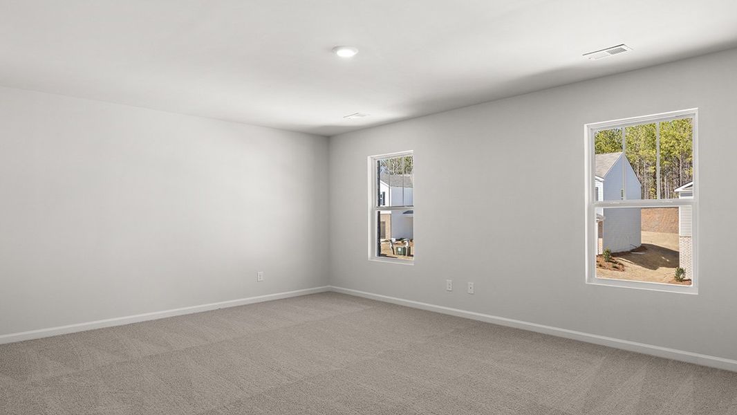 Representative unfurnished interior of a home built from the Belhaven by D.R. Horton in Oaks at Cedar Grove, Fairburn (Image 17).