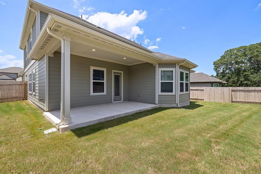 Large covered patio