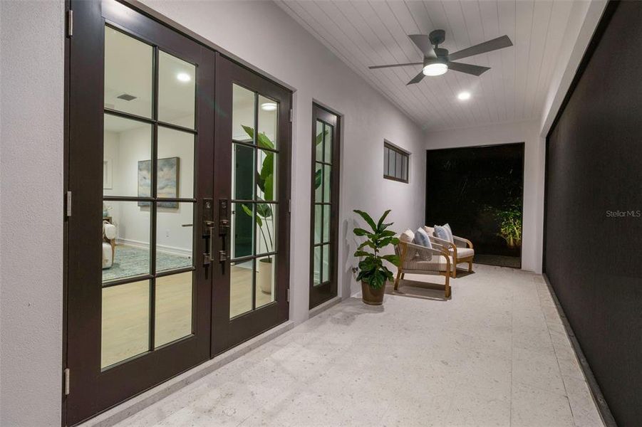 Exterior details and patio area of a home in , Sarasota (Image 23).