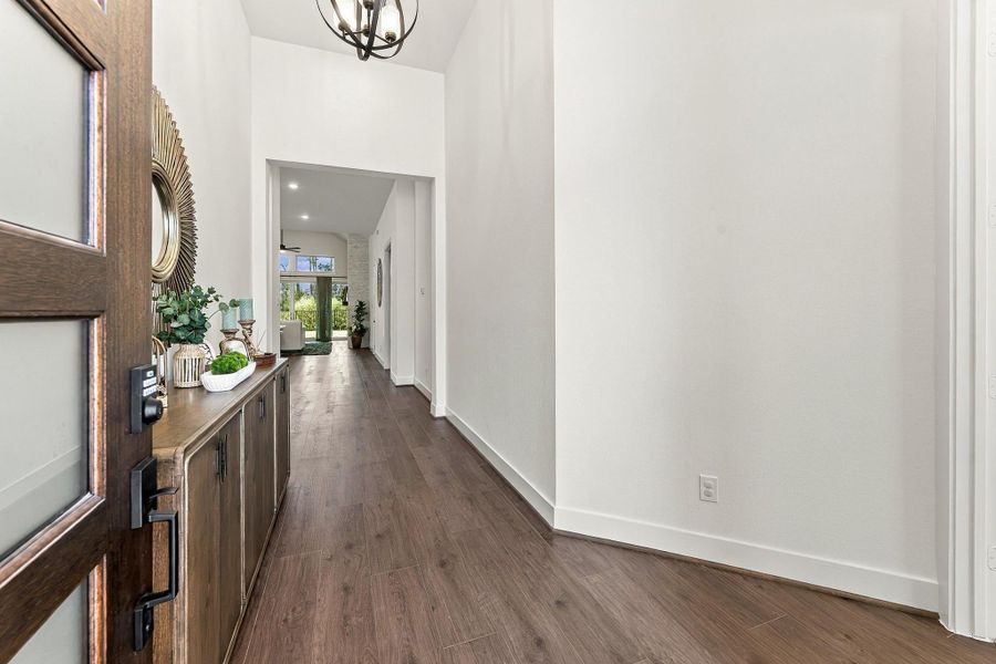 Furnished interior view inside a new home in , Conroe (Image 39).