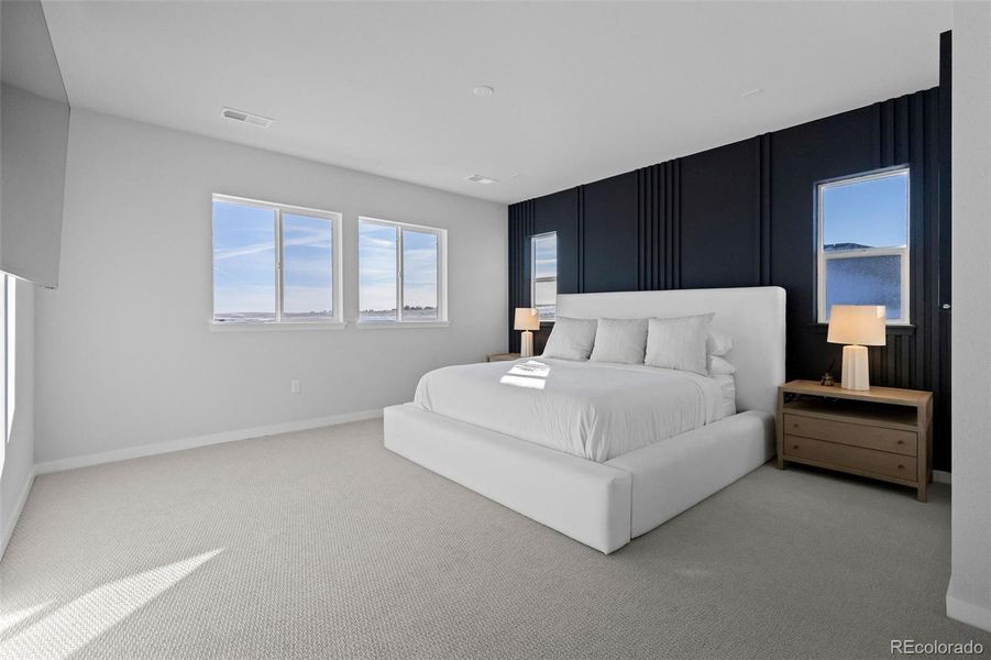 Furnished interior view inside a new home in Trails at Smoky Hill, Parker (Image 30).