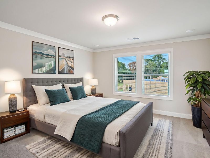 The Leighton floorplan with the Upscale Rustic Linen interior package.