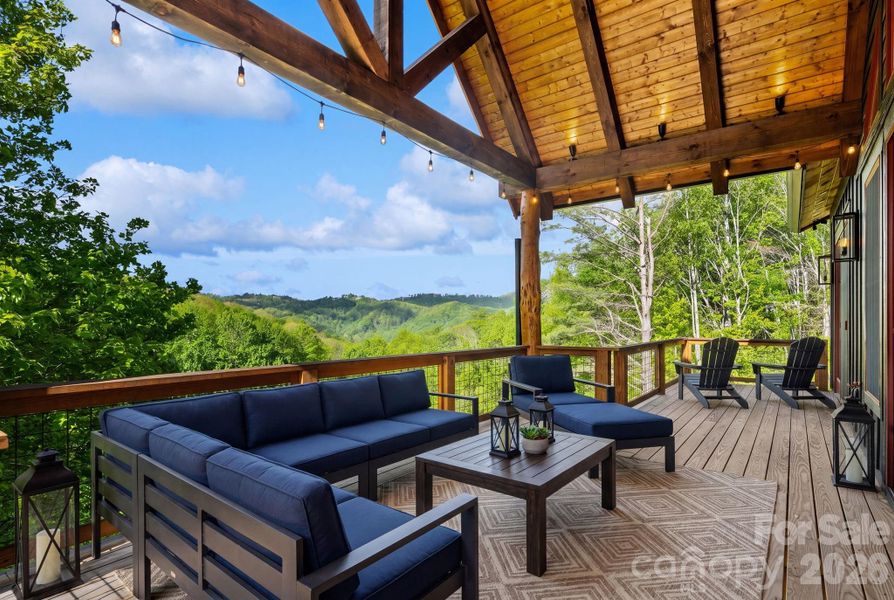 Exterior details and patio area of a home in , Banner Elk (Image 4).