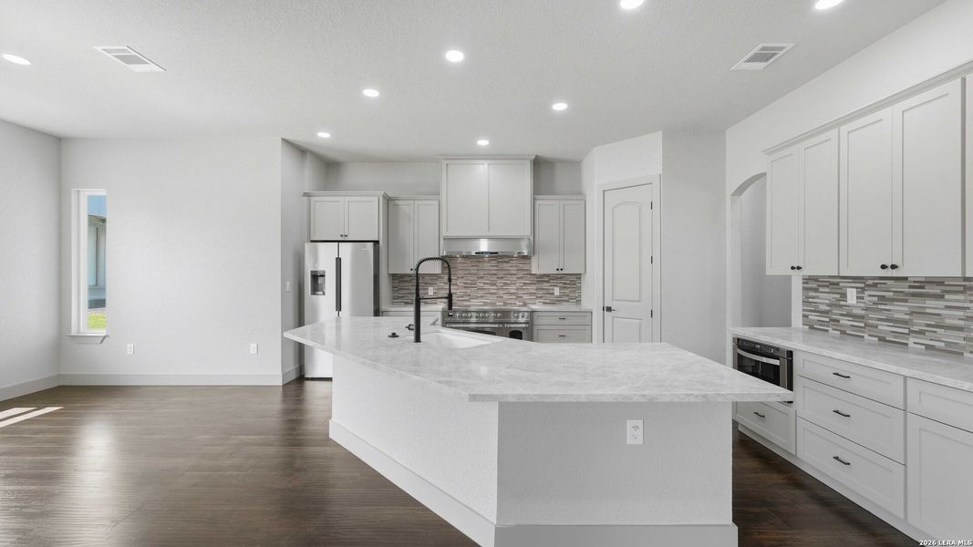 Furnished interior view inside a new home in , Adkins (Image 16).