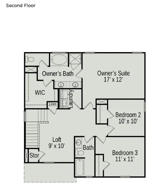 *Second floor.* *Second floor.*
