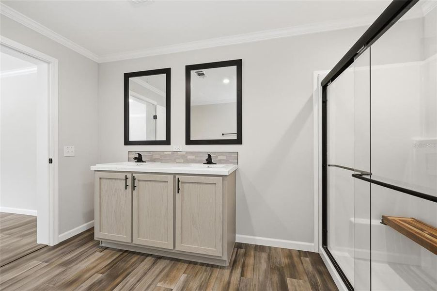 Furnished interior view inside a new home in , Fort White (Image 9).