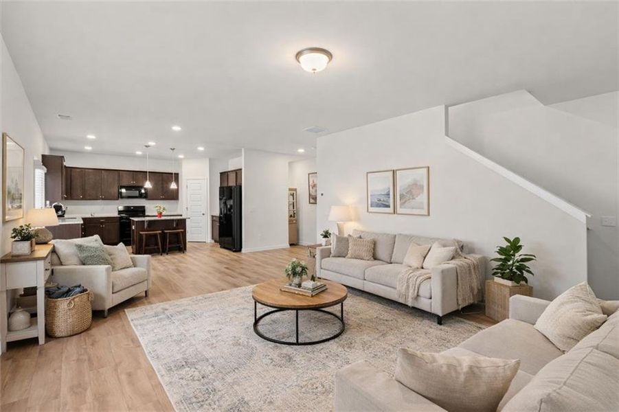 Furnished interior view inside a new home in Emerald Oaks Estates, Rome (Image 10).