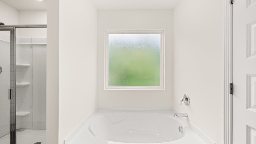 Representative interior finishes for a home built from the Hanover by D.R. Horton in The Reserve at Calcutta, Stockbridge (Image 11).