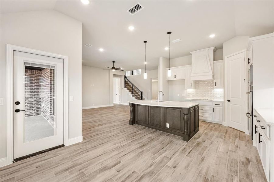 Furnished interior view inside a new home in Hayes Crossing, Midlothian (Image 9).