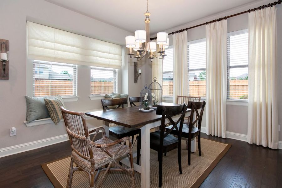 Representative furnished interior of a home built from the Oaks 3490 by Brohn Homes in Oaks at San Gabriel, Georgetown (Image 10).