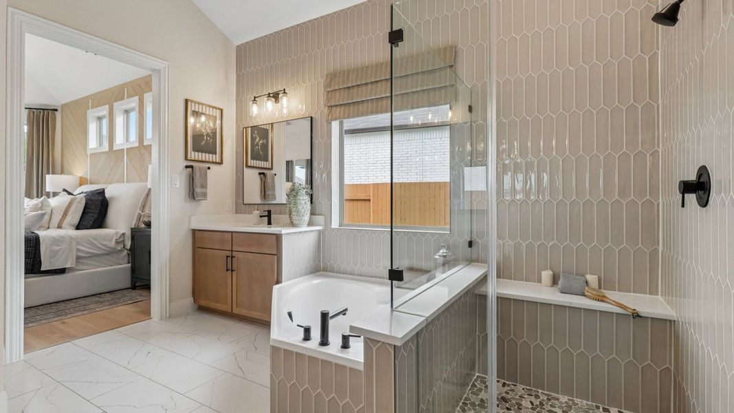 Representative furnished interior of a home built from the Rosewood by DRB Homes in Infinity Square, Kyle (Image 29). Representative furnished interior of a home built from the Rosewood by DRB Homes in Infinity Square, Kyle (Image 29).