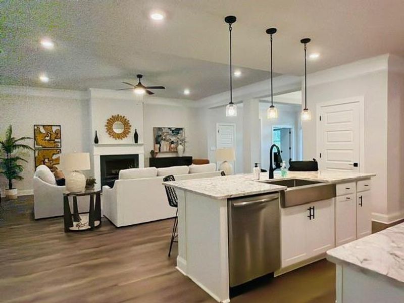Furnished interior view inside a new home in Tuscany Hills, Douglasville (Image 10).