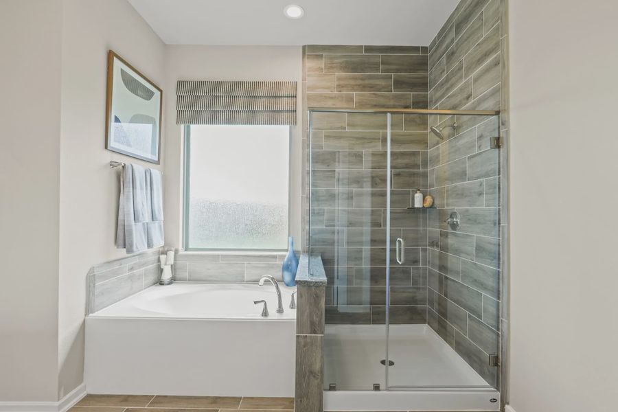 Representative furnished interior of a home built from the Oxford by Chesmar Homes in Newhaven, Manor (Image 12).