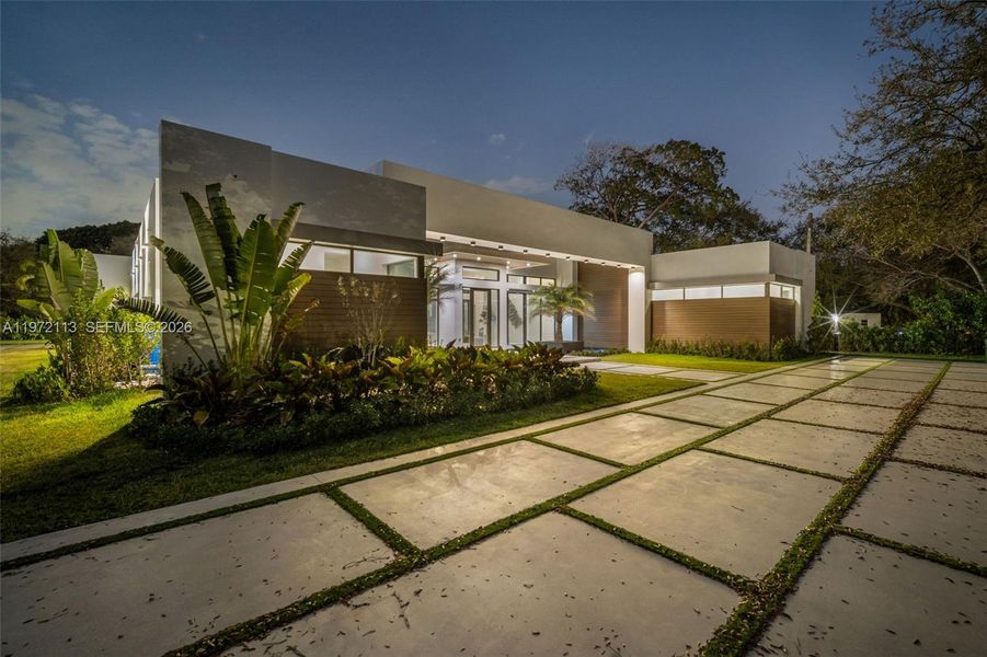 Exterior details and patio area of a home in , Miami (Image 29). Exterior details and patio area of a home in , Miami (Image 29).