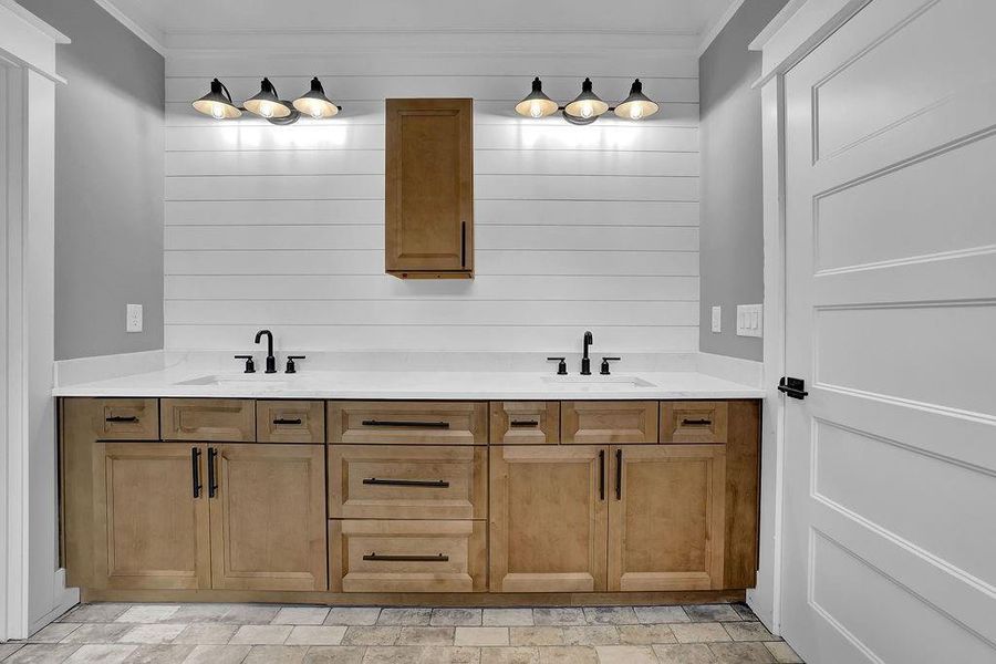 Furnished interior view inside a new home in , Holly Springs (Image 17).