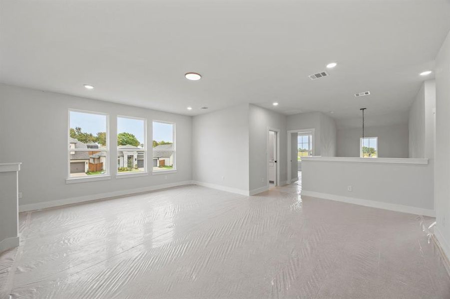 Spacious, unfurnished interior of a new home in The Heights at Uptown Celina, Celina (Image 27). Spacious, unfurnished interior of a new home in The Heights at Uptown Celina, Celina (Image 27).