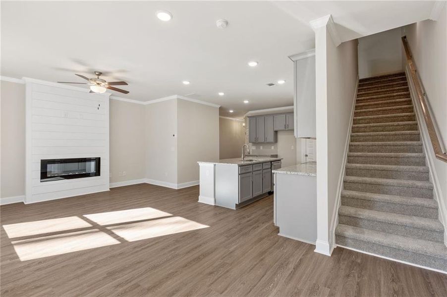 Spacious, unfurnished interior of a new home in Mulberry Summit, Flowery Branch (Image 13).