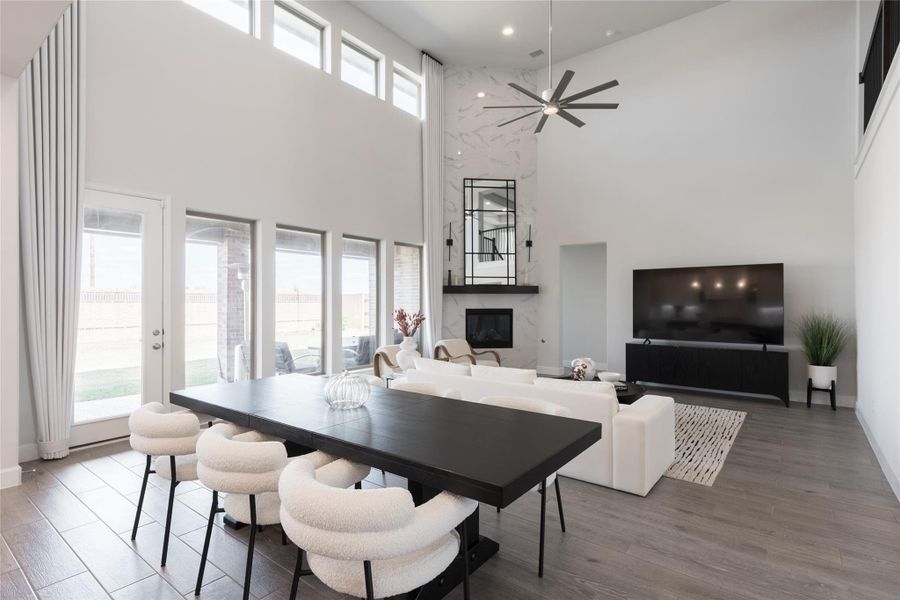 Furnished interior view inside a new home in Elyson, Katy (Image 28).