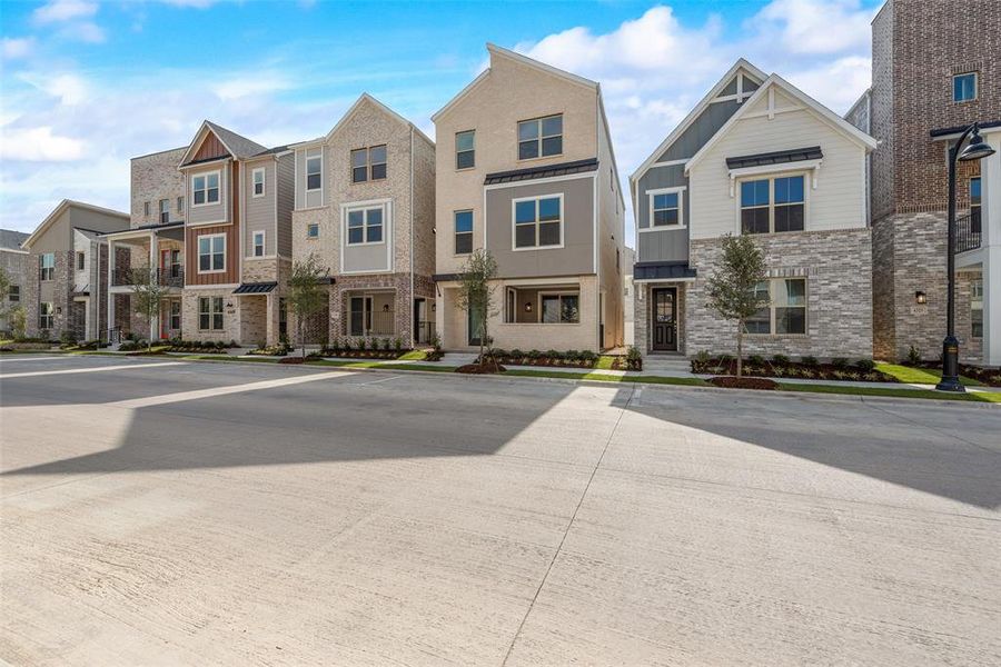 Front exterior of a new home in City Point, North Richland Hills, TX, highlighting curb appeal (Image 18).