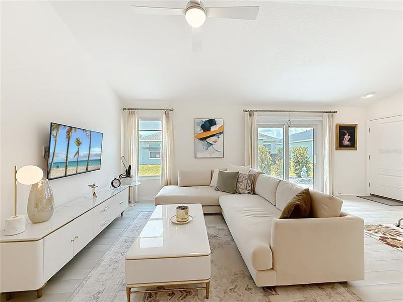 Furnished interior view inside a new home in , The Villages (Image 6).