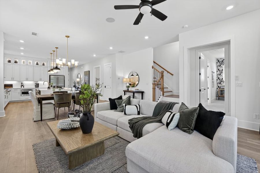 Representative furnished interior of a home built from the Santorini by Taylor Morrison in Towson Village, Peachtree City (Image 24).