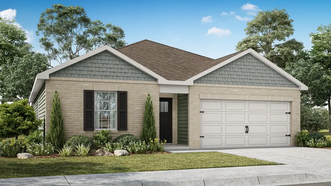 Representative exterior photo of a completed home built from the Freeport II by D.R. Horton in Savannah Lakes, Lewisburg, TN (Image 2). Representative exterior photo of a completed home built from the Freeport II by D.R. Horton in Savannah Lakes, Lewisburg, TN (Image 2).