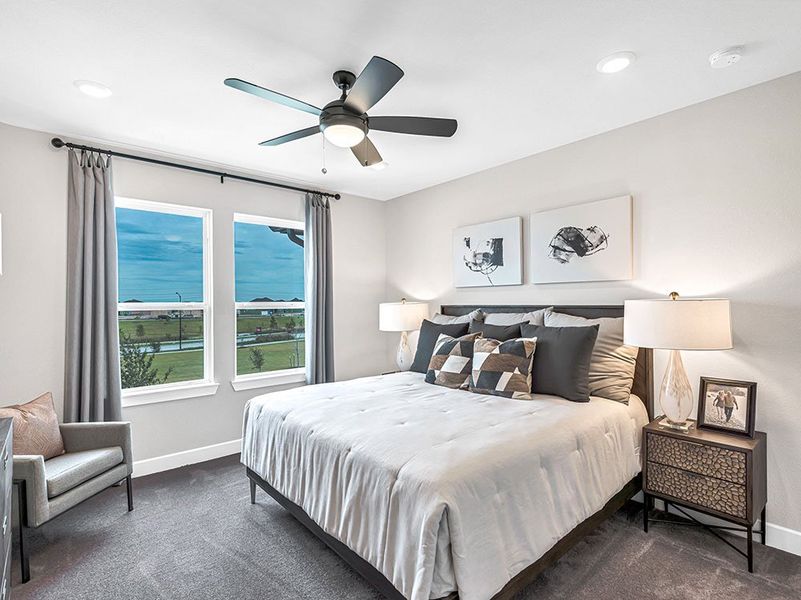 Furnished interior view inside a new home in Avalon at Cypress, Cypress (Image 41).