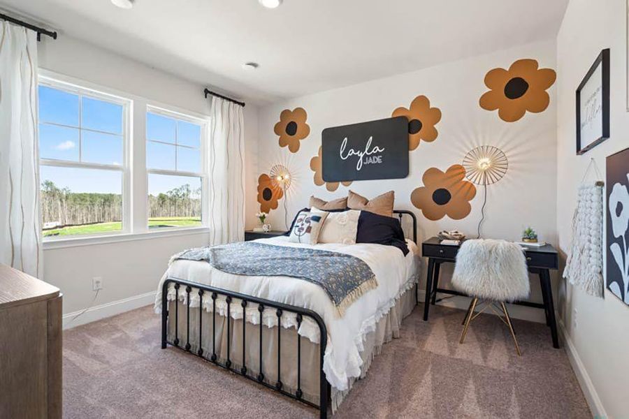 Furnished interior view inside a new home in Bailey Fence, Dacula (Image 56).