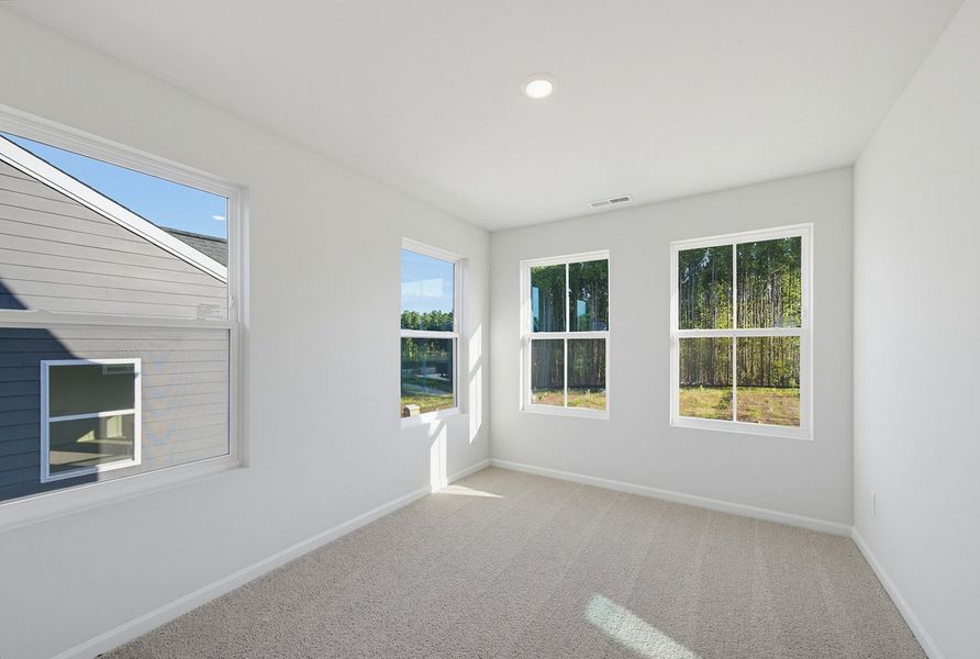 Spacious, unfurnished interior of a new home in Sweetbrier, Durham (Image 29). Spacious, unfurnished interior of a new home in Sweetbrier, Durham (Image 29).