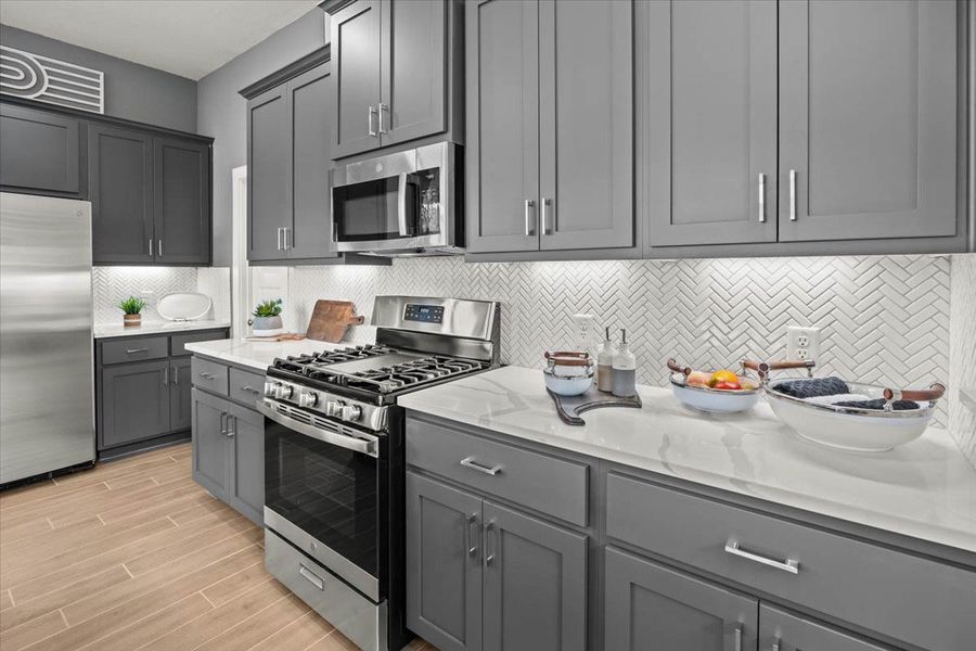 Furnished interior view inside a new home in Meyer Ranch, New Braunfels (Image 39).