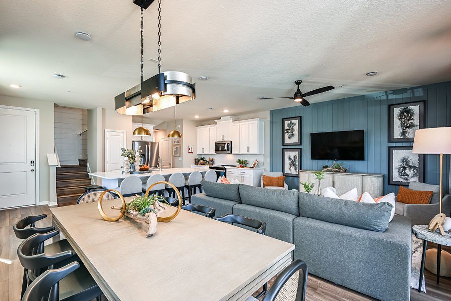 Representative furnished interior of a home built from the Elm by Beazer Homes in Towns at Riverwalk, Sanford (Image 12).